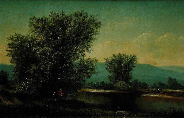 Utsikt i Little River Stowe, Vermont av American School