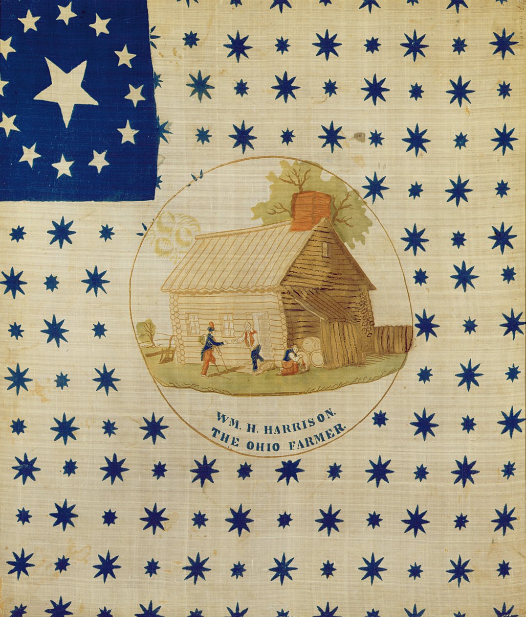 William Henry Harrison, The Ohio Farmer, 1840 (bomull) av American School