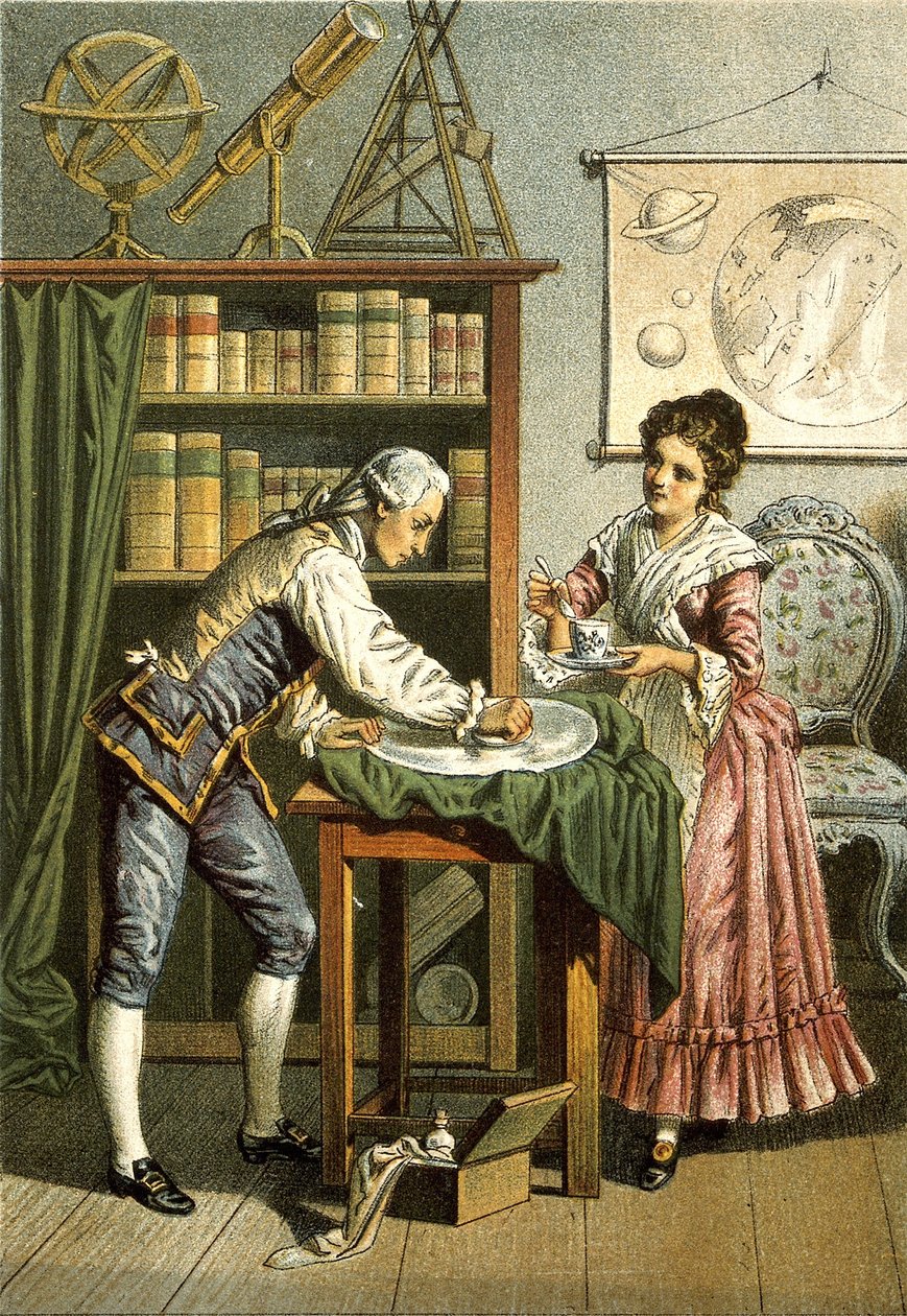 William og Caroline Herschel, pub. 1896 av American School
