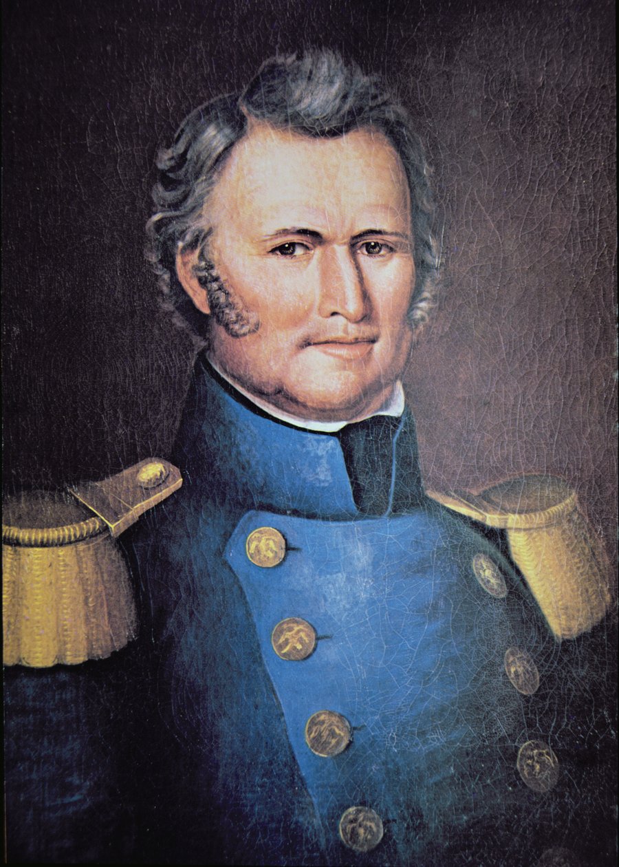 Zachary Taylor (farge litho) av American School