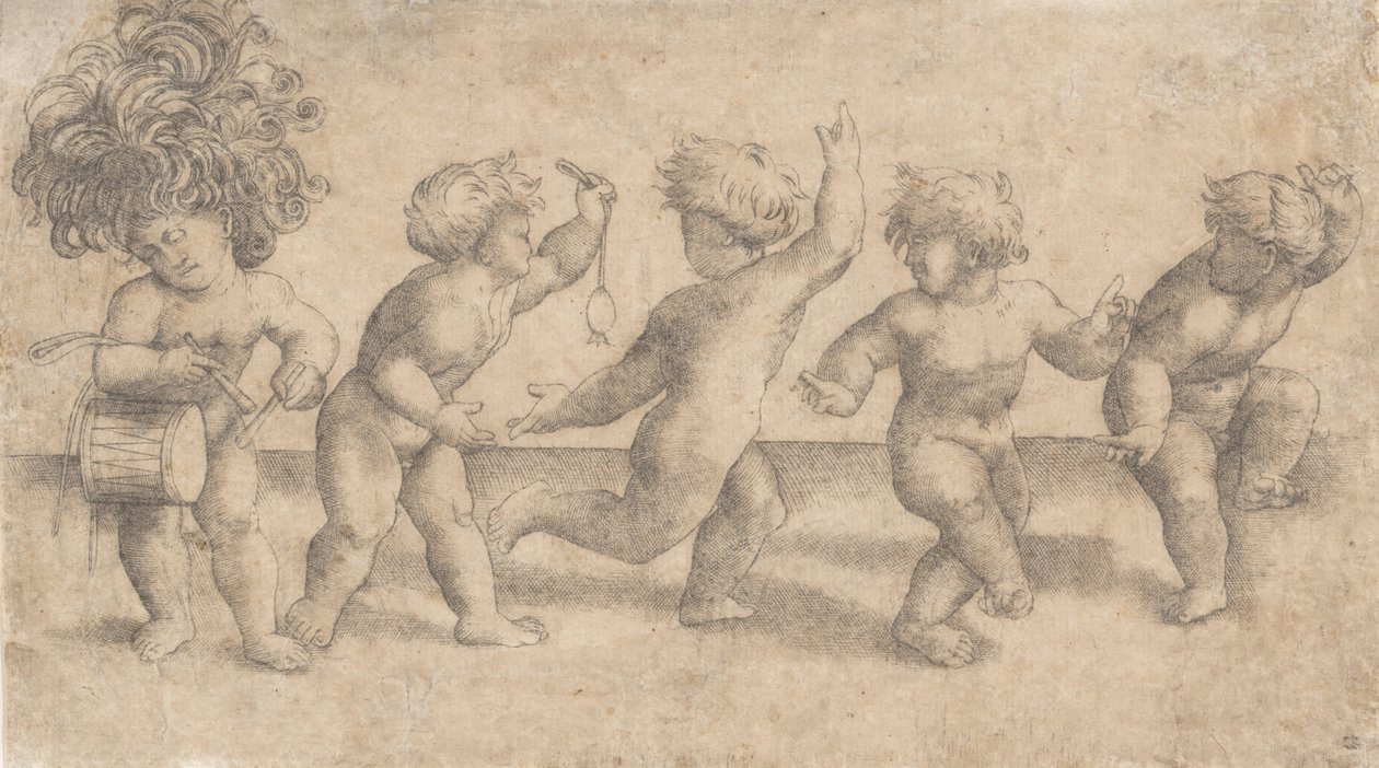 Five Dancing Putti,.n.d. av Amico Aspertini