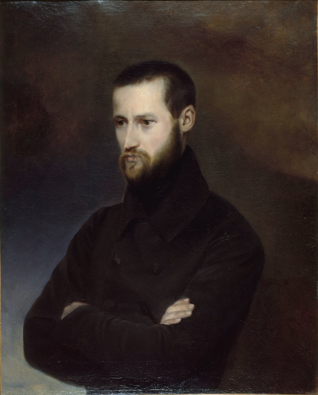 Portrett av Louis-Auguste Blanqui 1805-1881, mellom 1844 og 1850. av Amélie Suzanne Serre