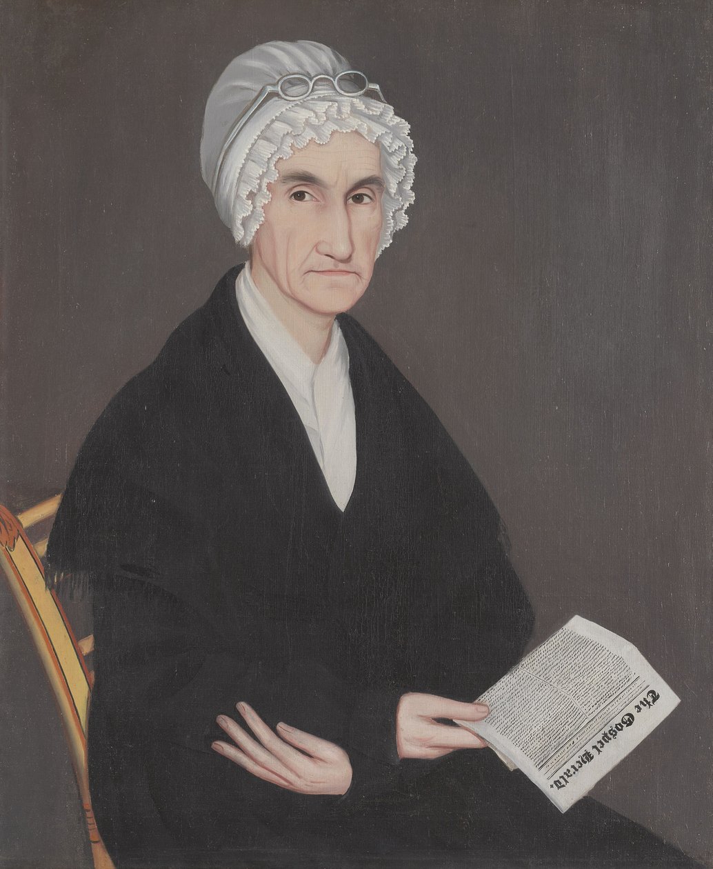 Fru Reuben Allerton (Lois Atherton) av Ammi Phillips