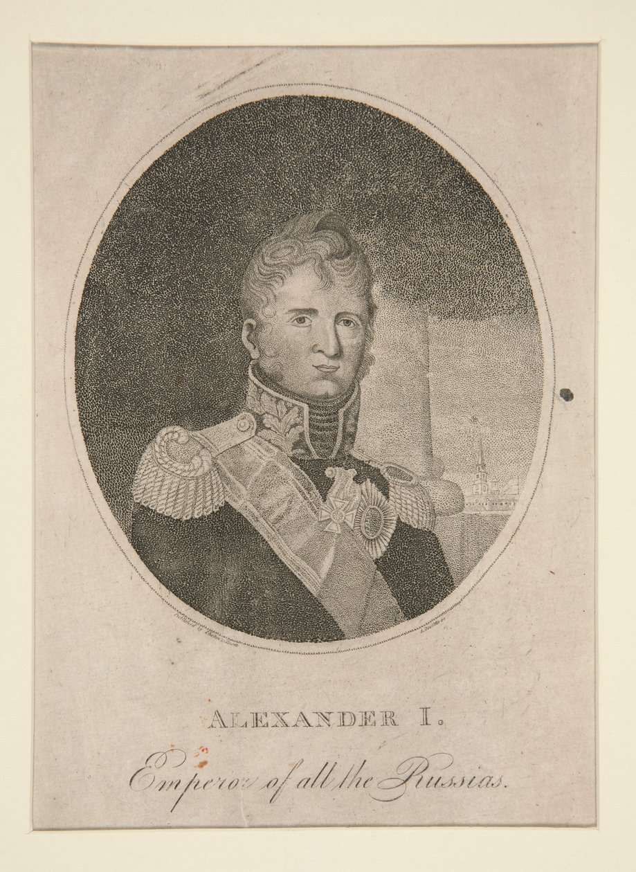 Alexander I, keiseren av alle russerne av Amos Doolittle