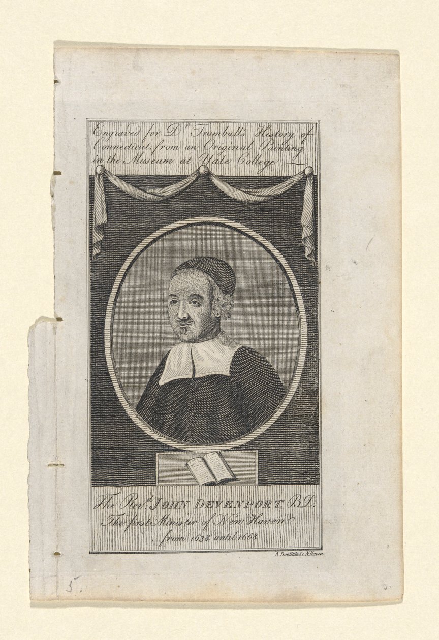 Rev. John Davenport av Amos Doolittle