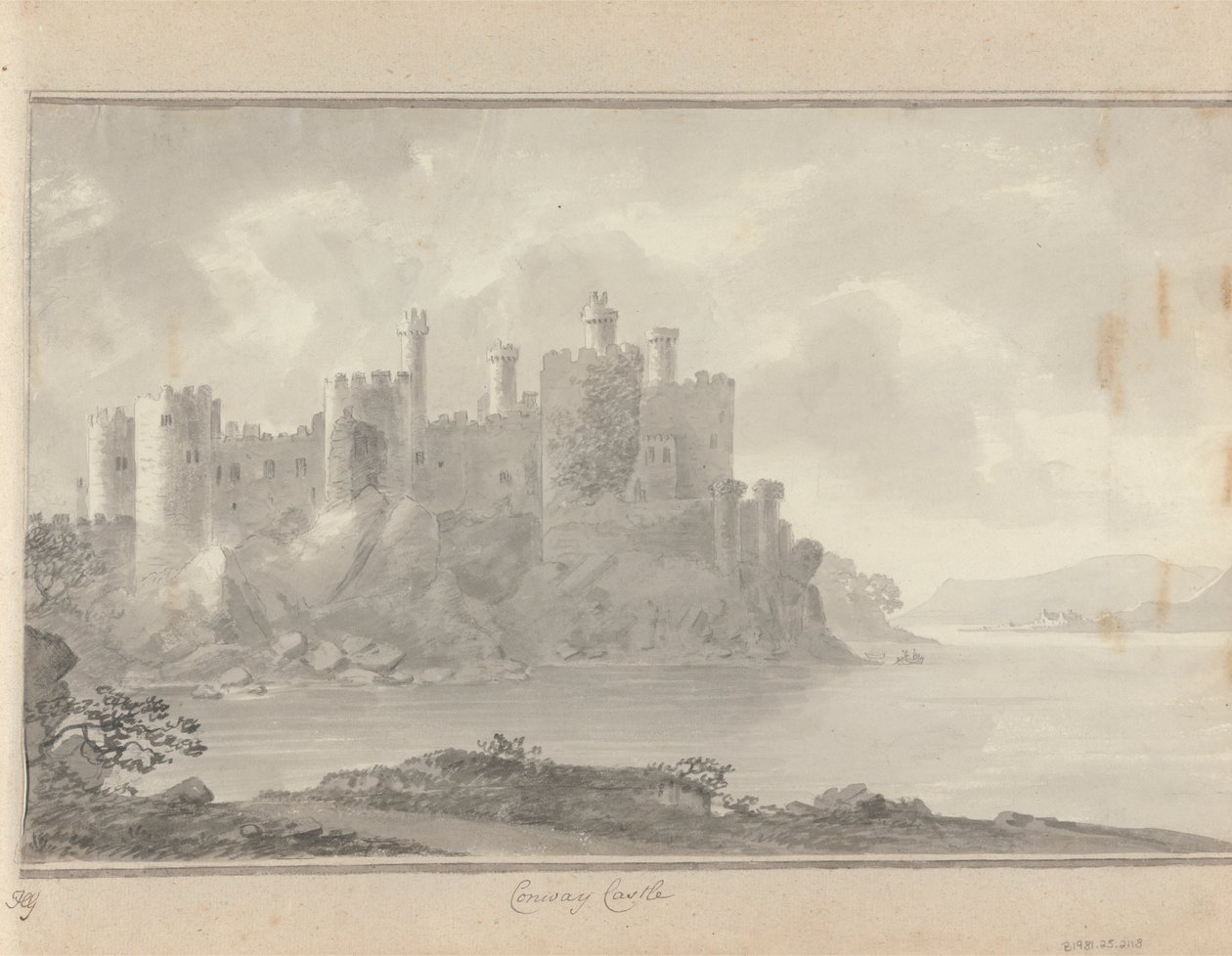 Utsikt i England, Skottland og Wales: Conway Castle av Amos Green