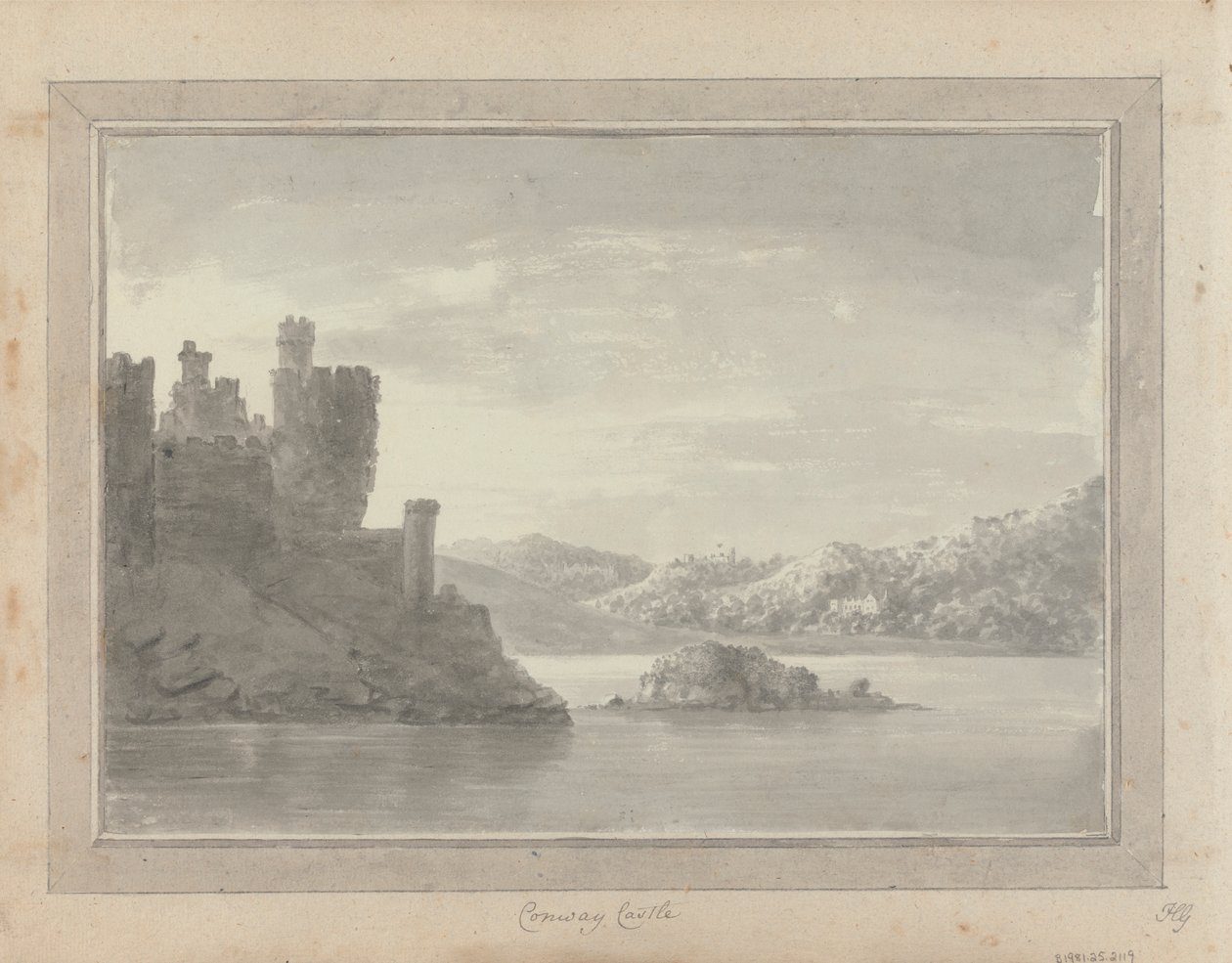 Utsikt i England, Skottland og Wales: Conway Castle av Amos Green