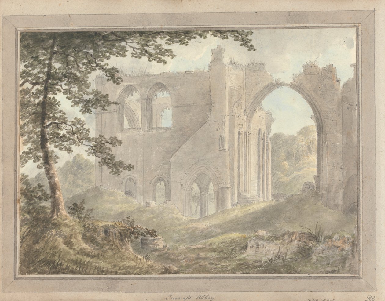Utsikt i England, Skottland og Wales: Furness Abbey av Amos Green