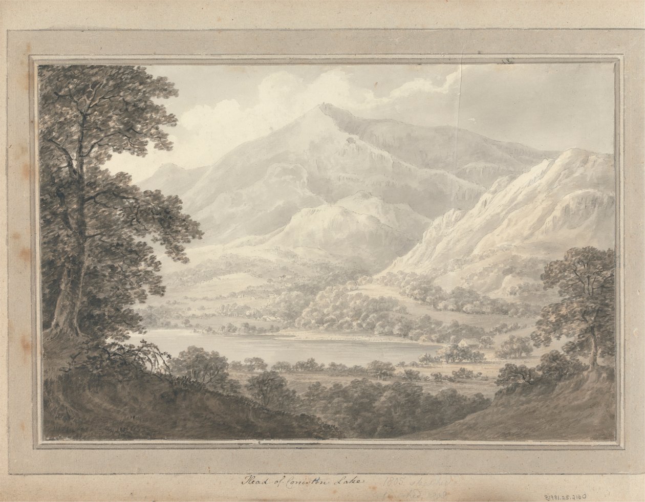 Utsikt i England, Skottland og Wales: Leder av Coniston Lake av Amos Green