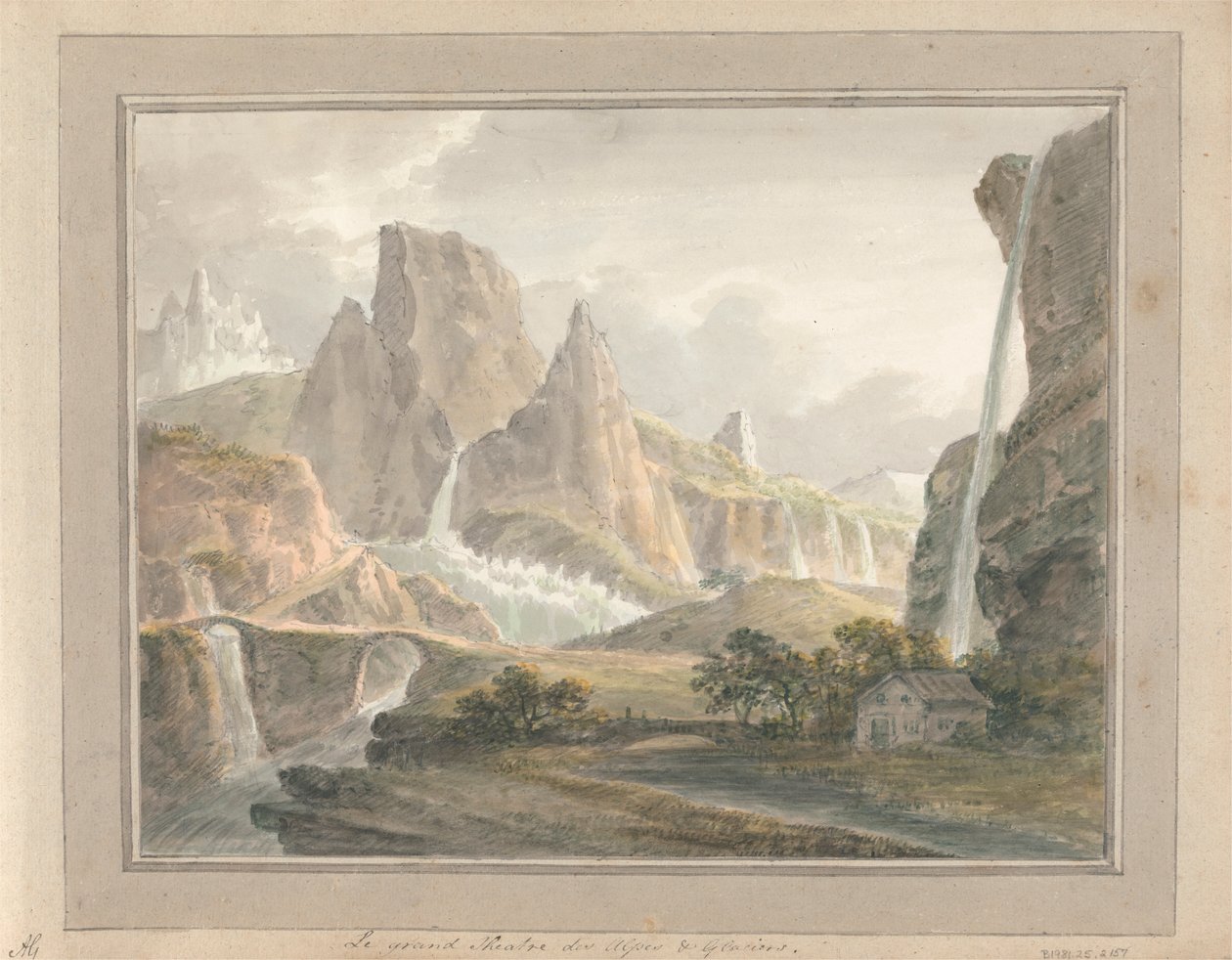 Utsikt i England, Skottland og Wales: Le Grand Theatre des Alps and Glaciers av Amos Green