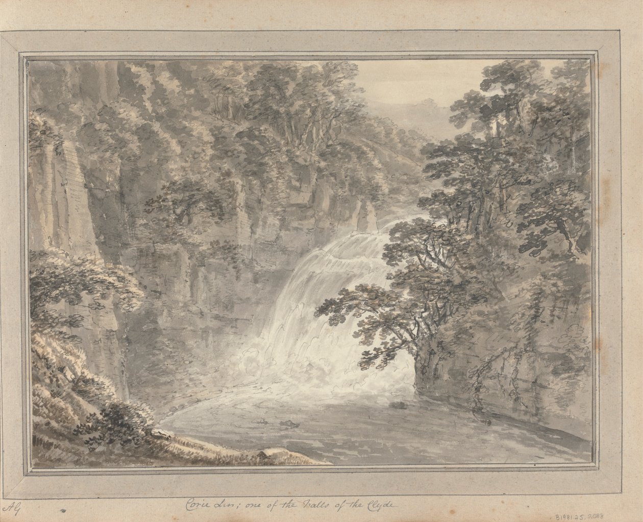 Utsikt i England, Skottland og Wales: Tur i Skottland; Corie Lin; en av Falls of the Clyde av Amos Green