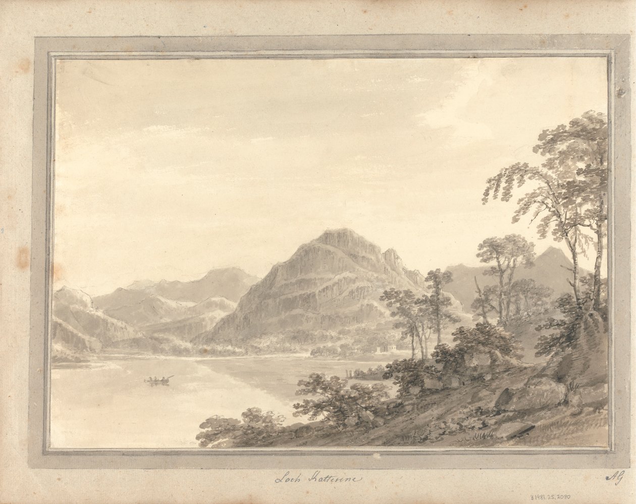 Utsikt i England, Skottland og Wales: Tur i Skottland; Loch Katterine av Amos Green