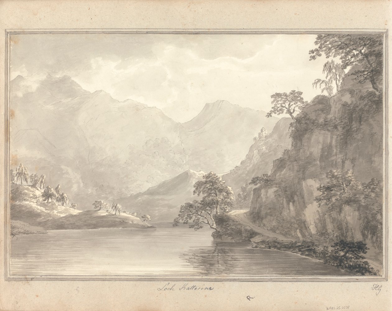 Utsikt i England, Skottland og Wales: Tur i Skottland; Loch Katterine av Amos Green