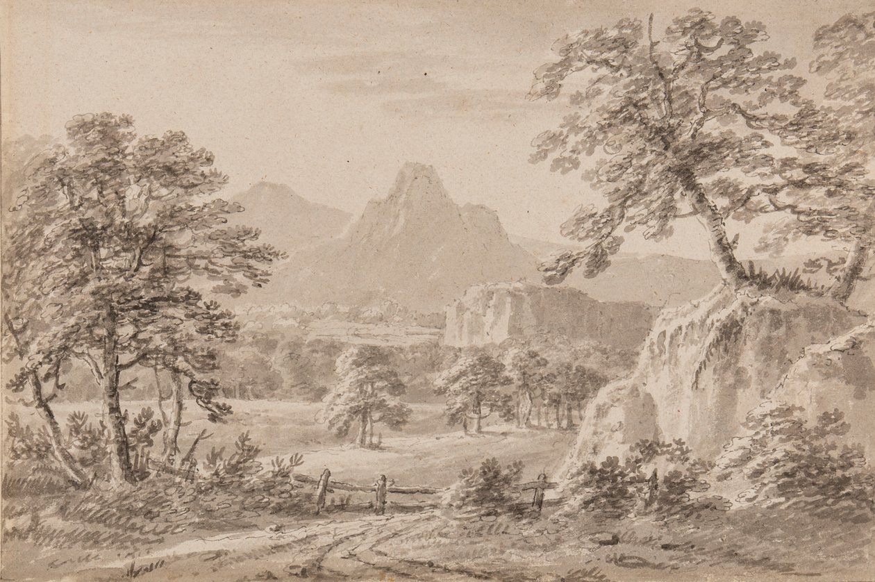Yorkshire Capriccio (penn, pensel og vask på papir) av Amos Green
