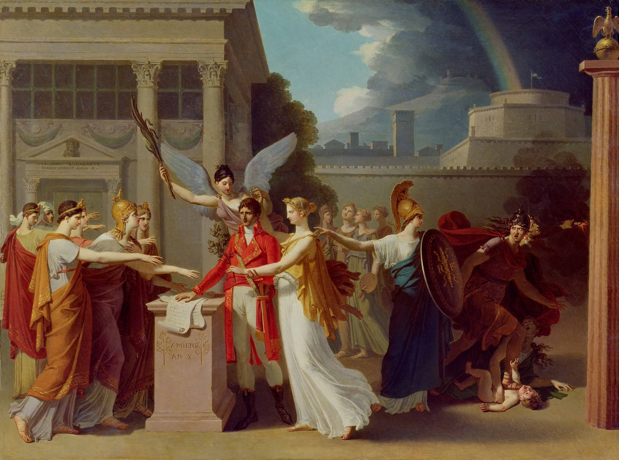 The Peace of Amiens, 25. mars 1802 av Anatole Devosge