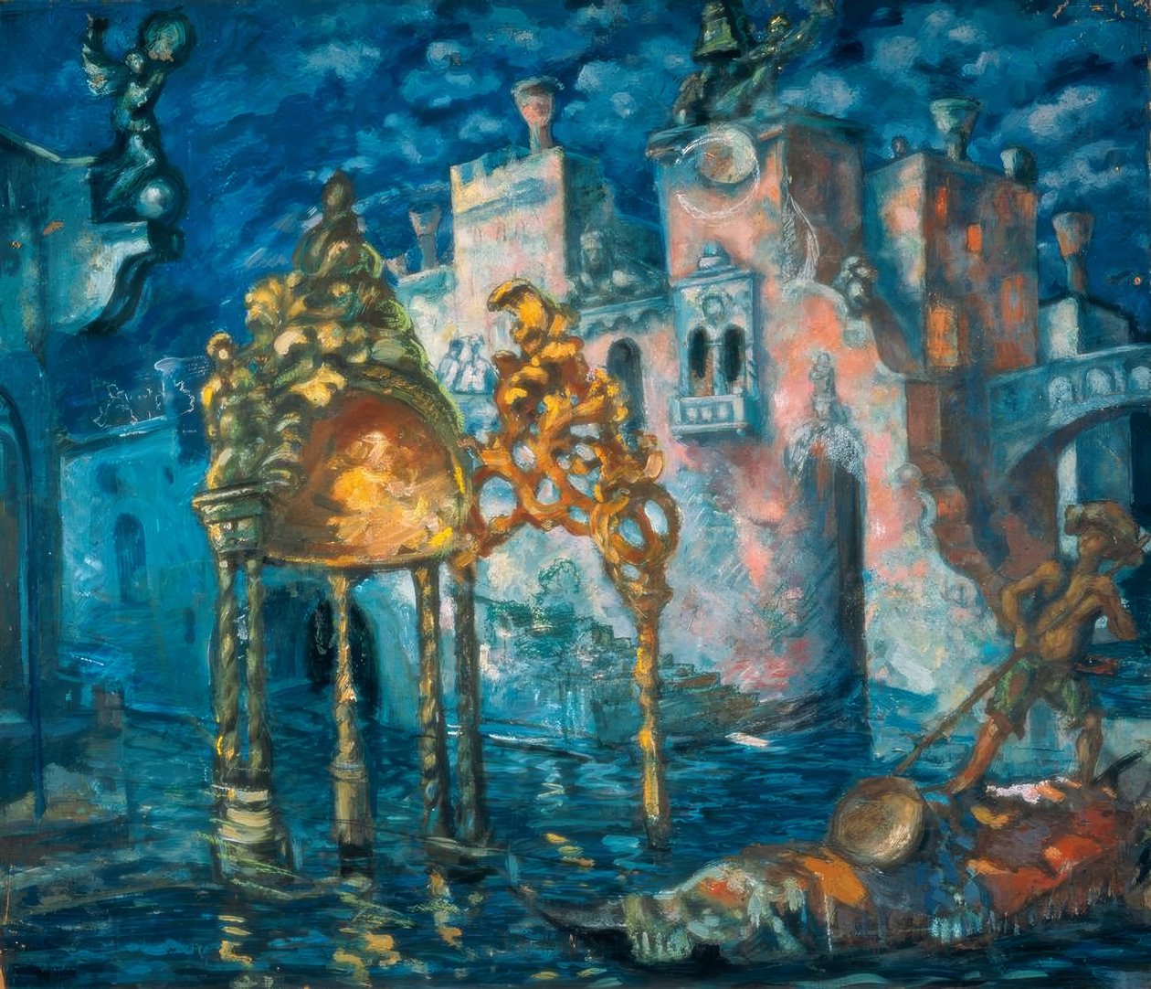 Scenedesign: kanal i Venezia av Anatoli Arapow
