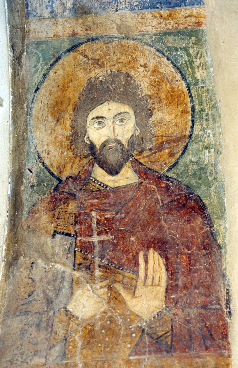 Saint Adrian av Ancient Russian frescos