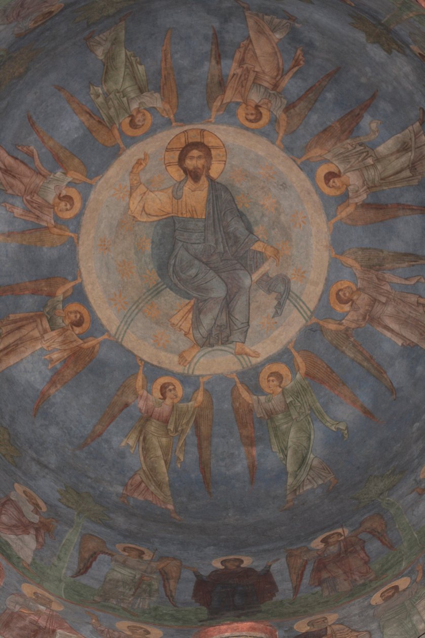 Kristi himmelfart, 1100-tallet av Ancient Russian frescos