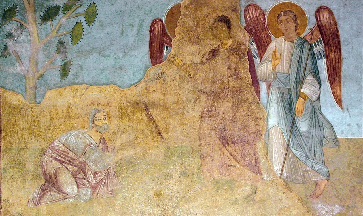 The Hospitality of Abraham Old Testament Trinity av Ancient Russian frescos
