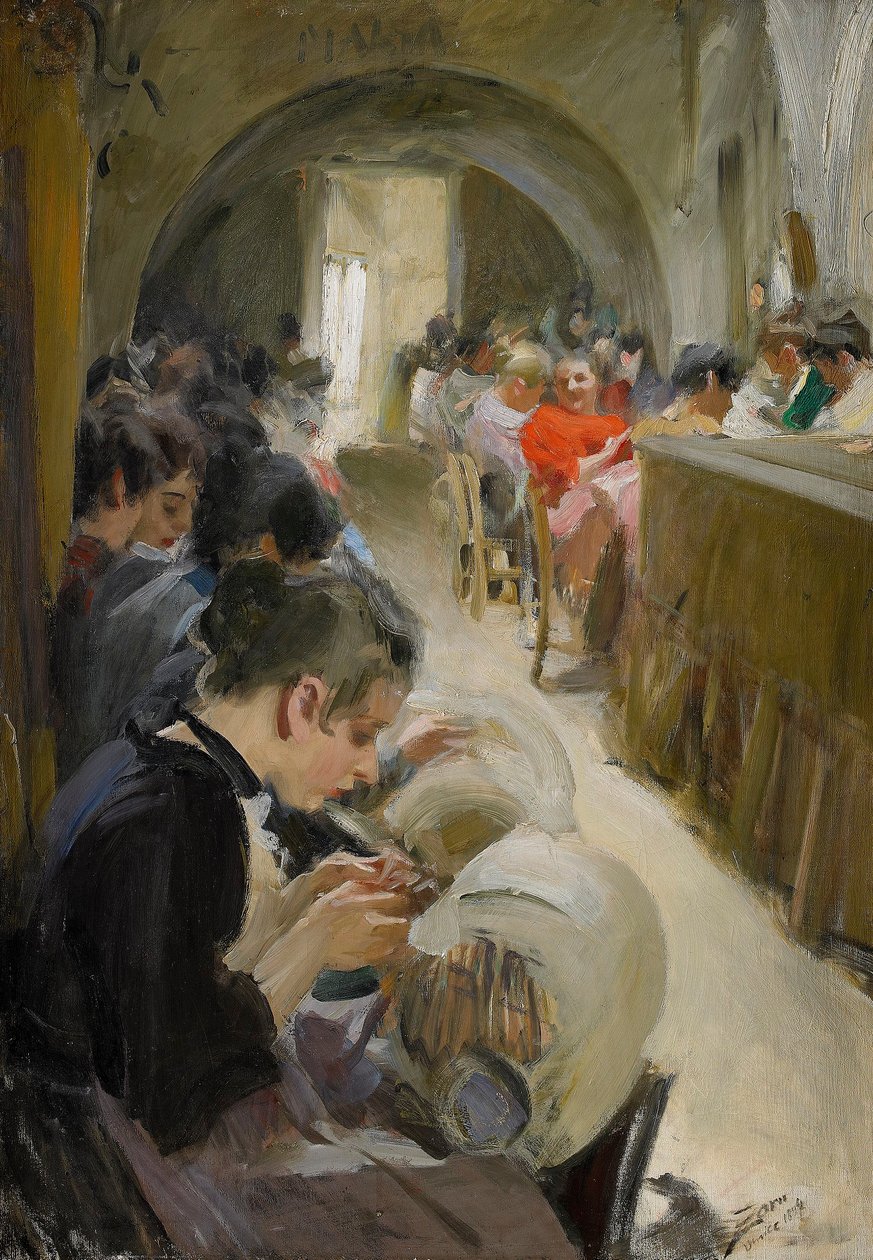 Snøring i Venezia av Anders Leonard Zorn
