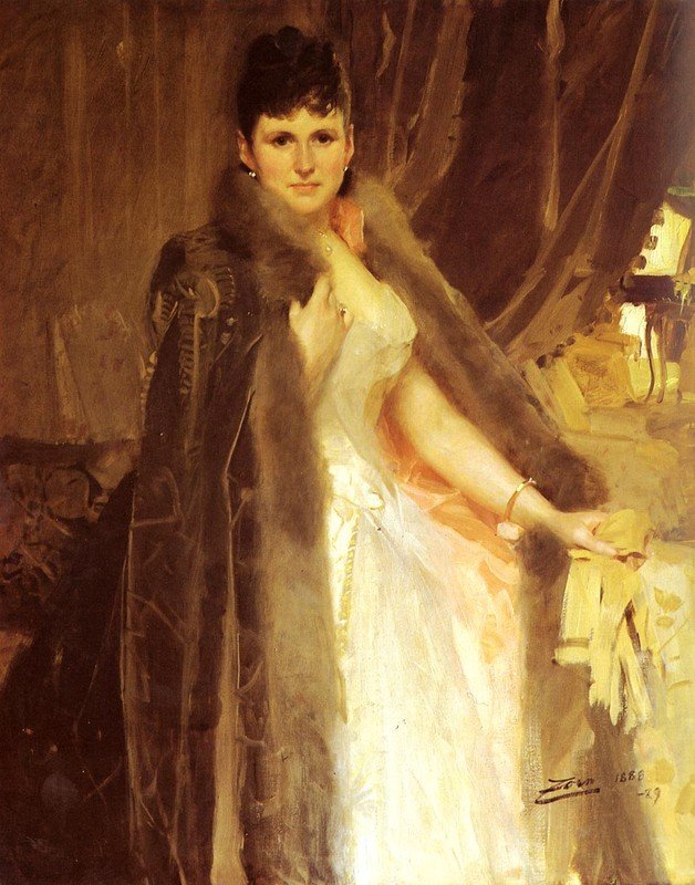 Fru Symons av Anders Leonard Zorn