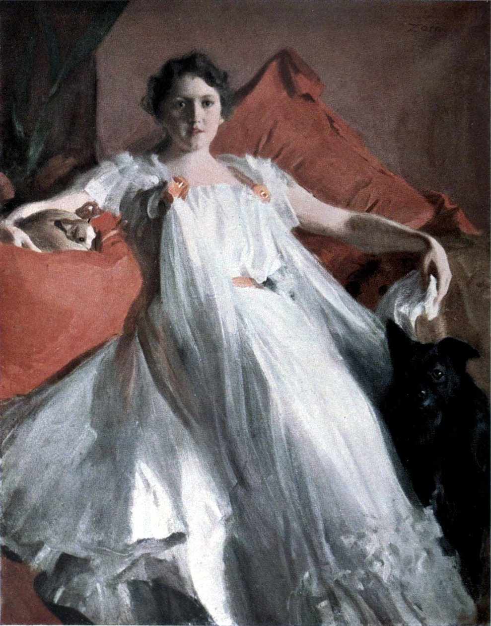 Portrett av fru Ashley av Anders Leonard Zorn