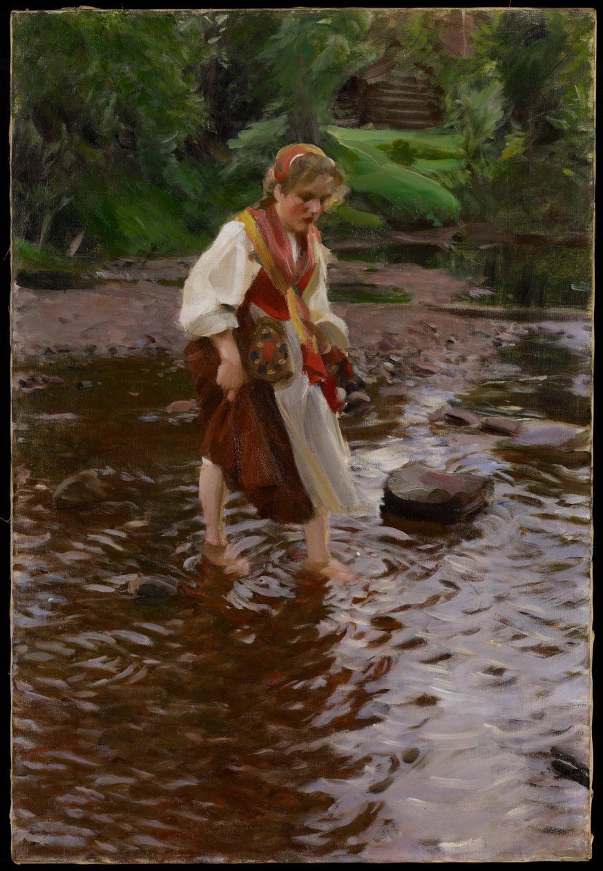 Piken fra Alvdalen, ca. 1911 av Anders Leonard Zorn