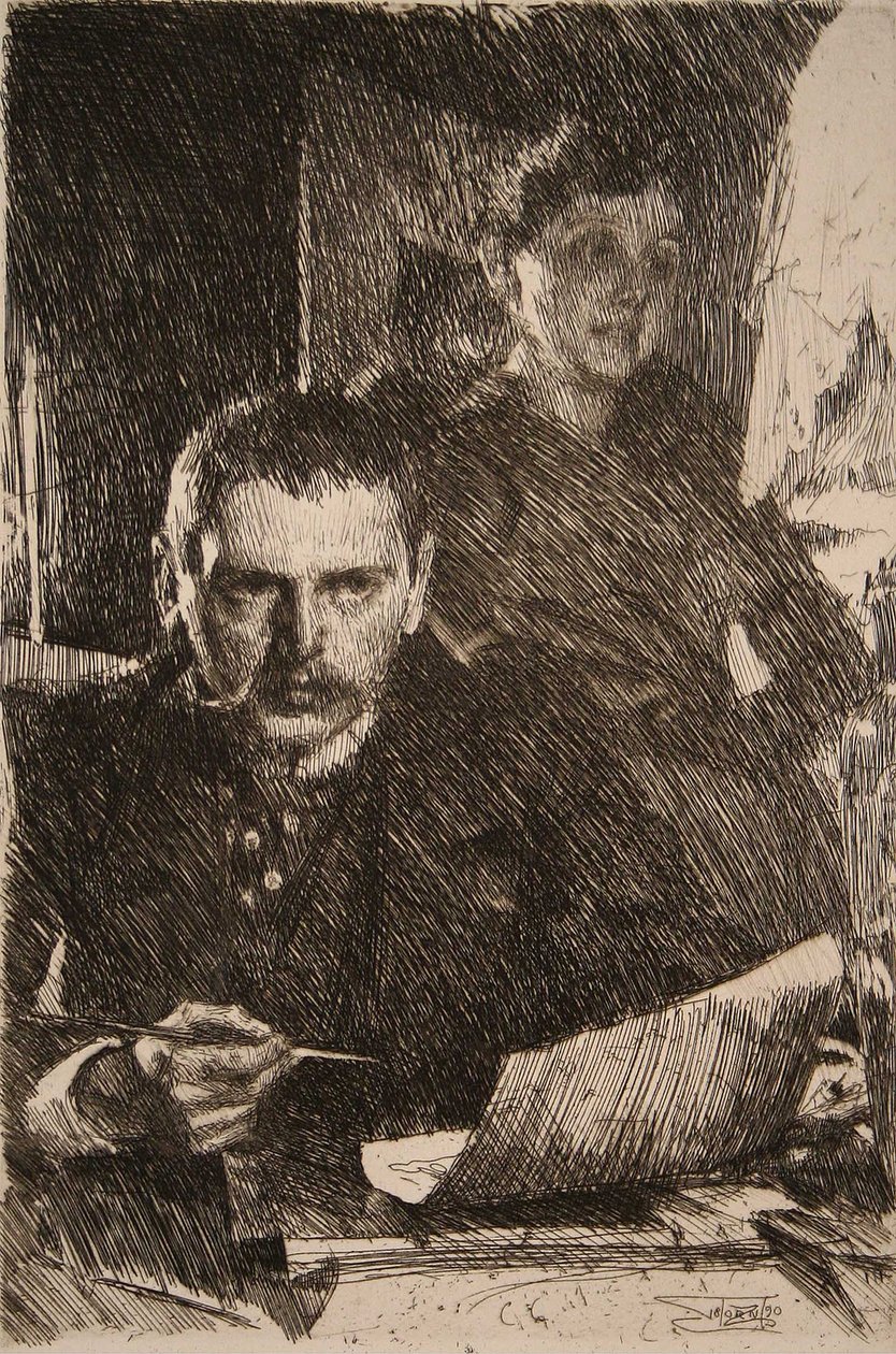 Zorn og kona av Anders Leonard Zorn