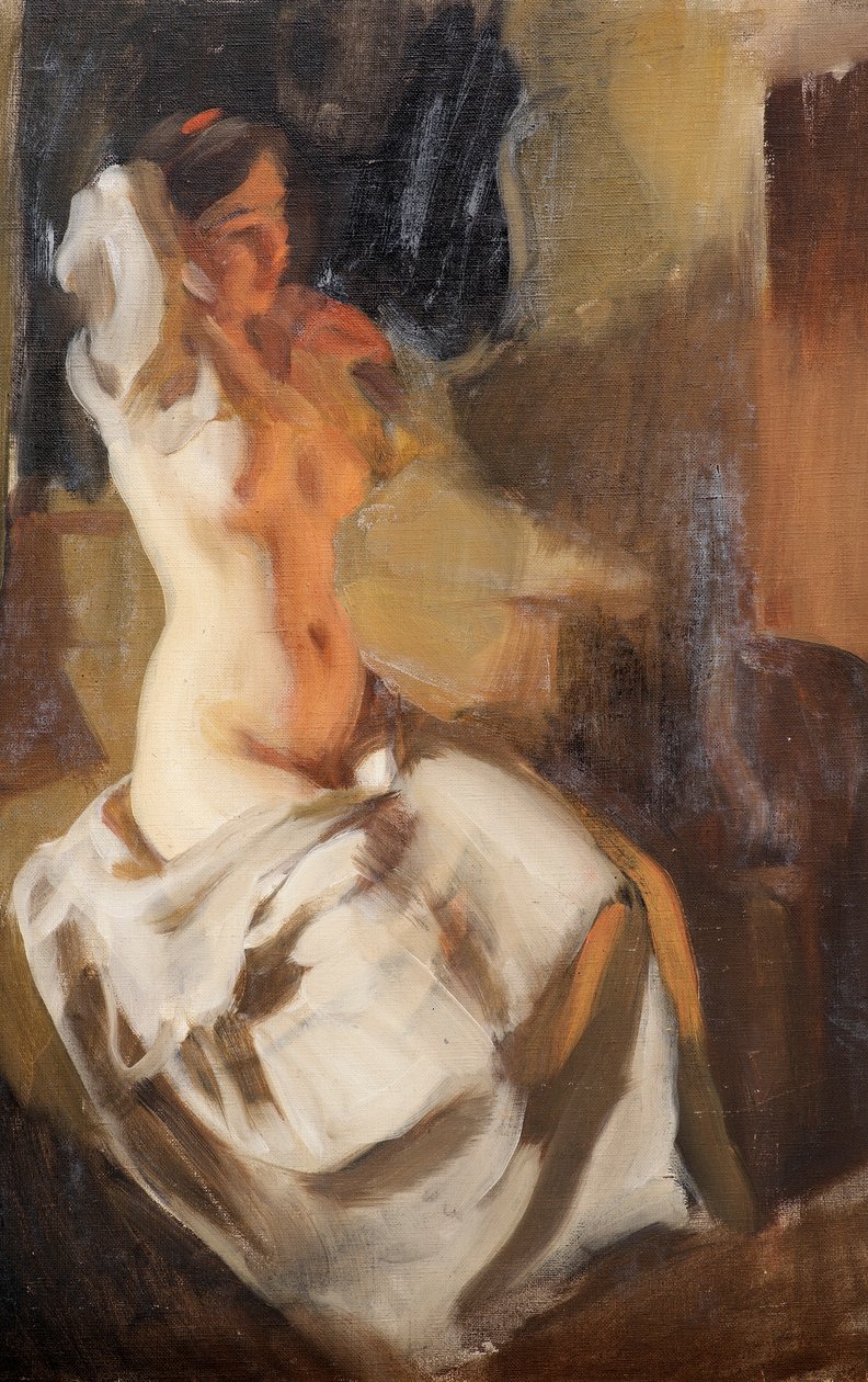 Naken i brannlys av Anders Leonard Zorn