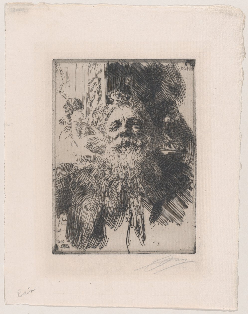 Auguste Rodin av Anders Leonard Zorn