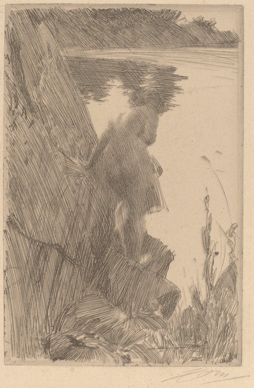 Bather III Bather from the Back, 1896. av Anders Leonard Zorn