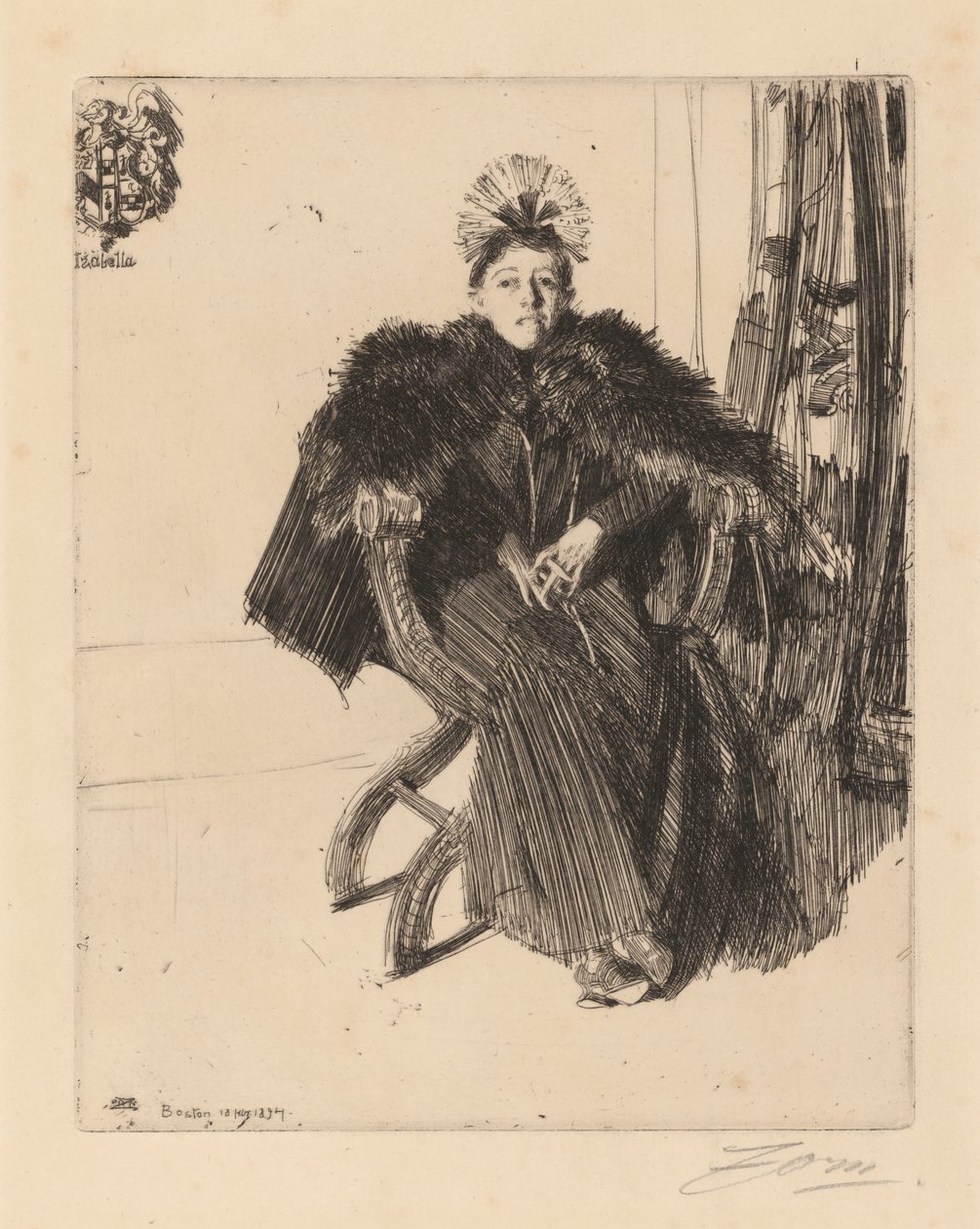 Isabella Stewart Gardner av Anders Leonard Zorn