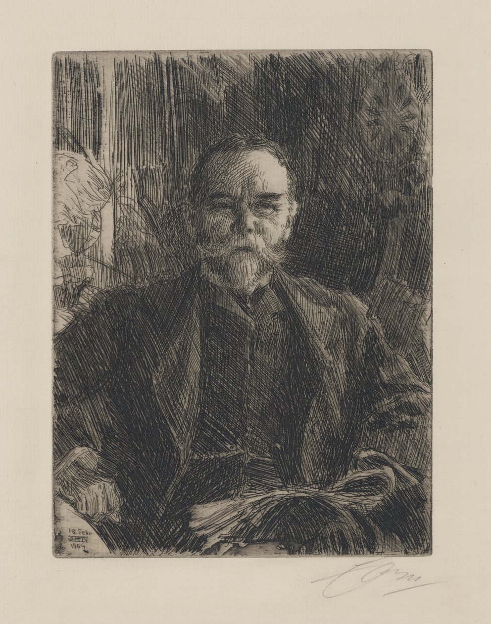 John Milton Hay av Anders Leonard Zorn