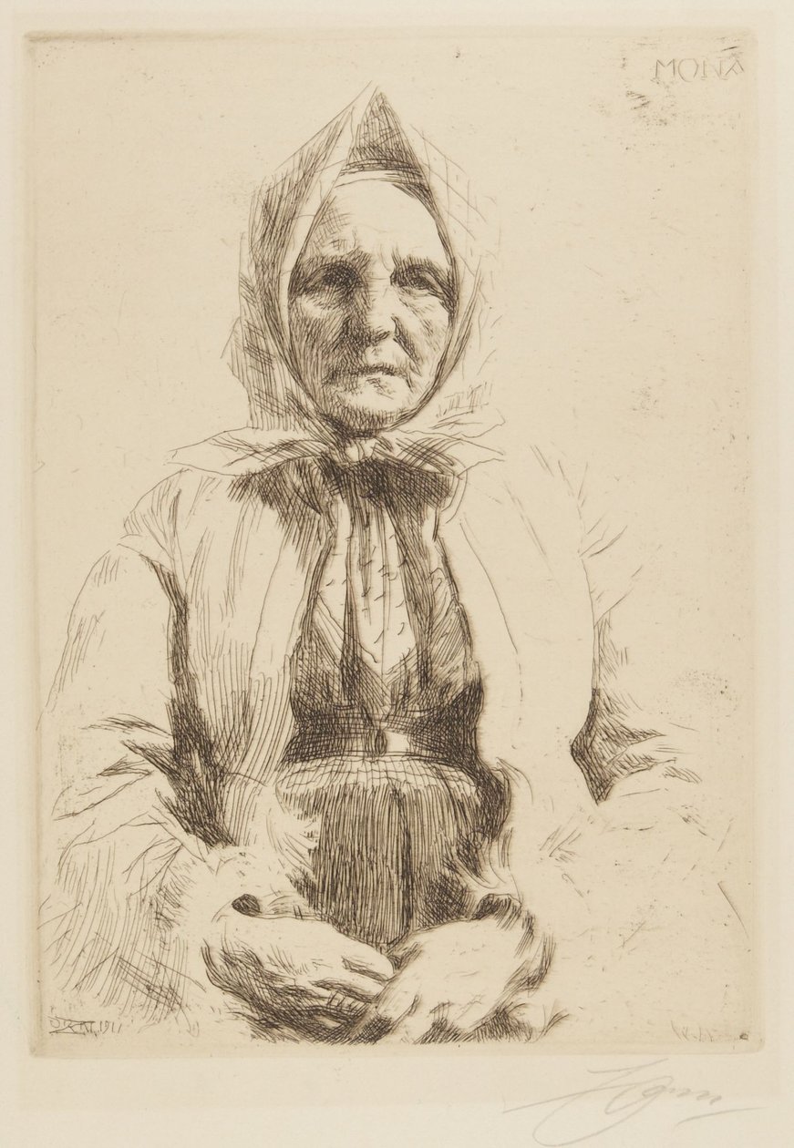 Mona av Anders Leonard Zorn