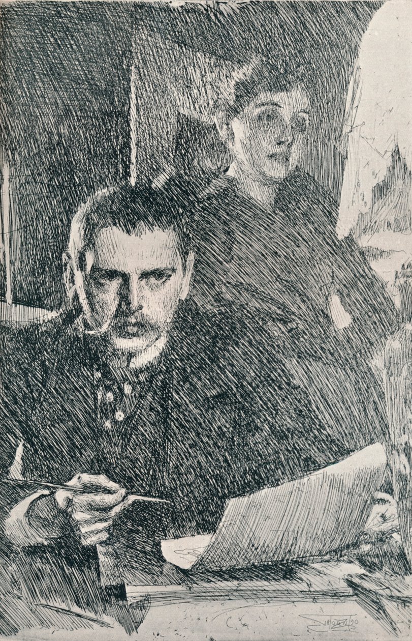 Herr og fru Zorn, 1890. 1898 av Anders Leonard Zorn