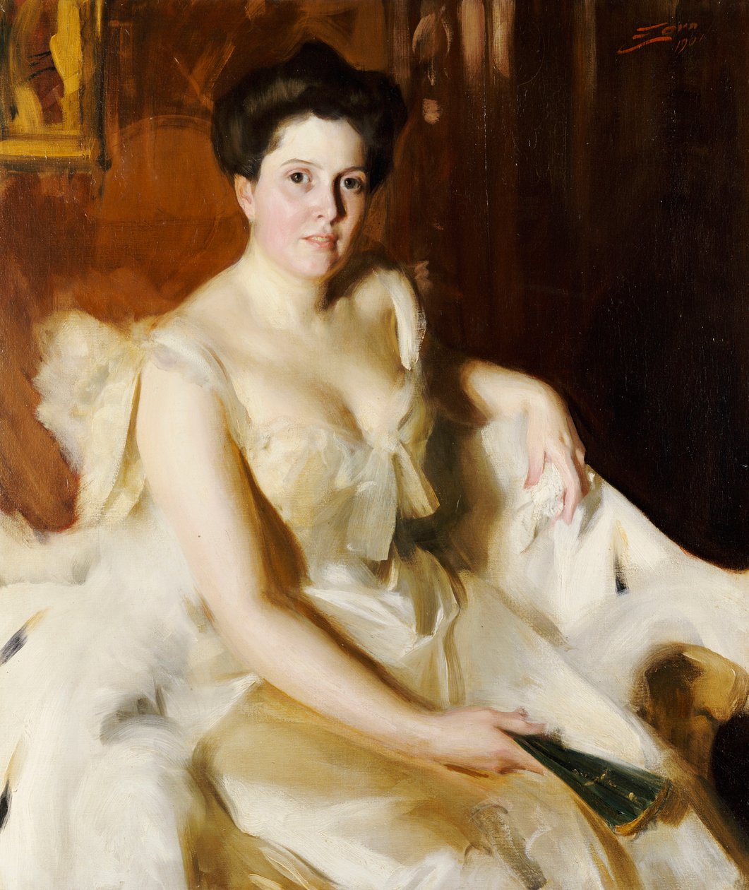 Portrett av fru de Ver Warner av Anders Leonard Zorn