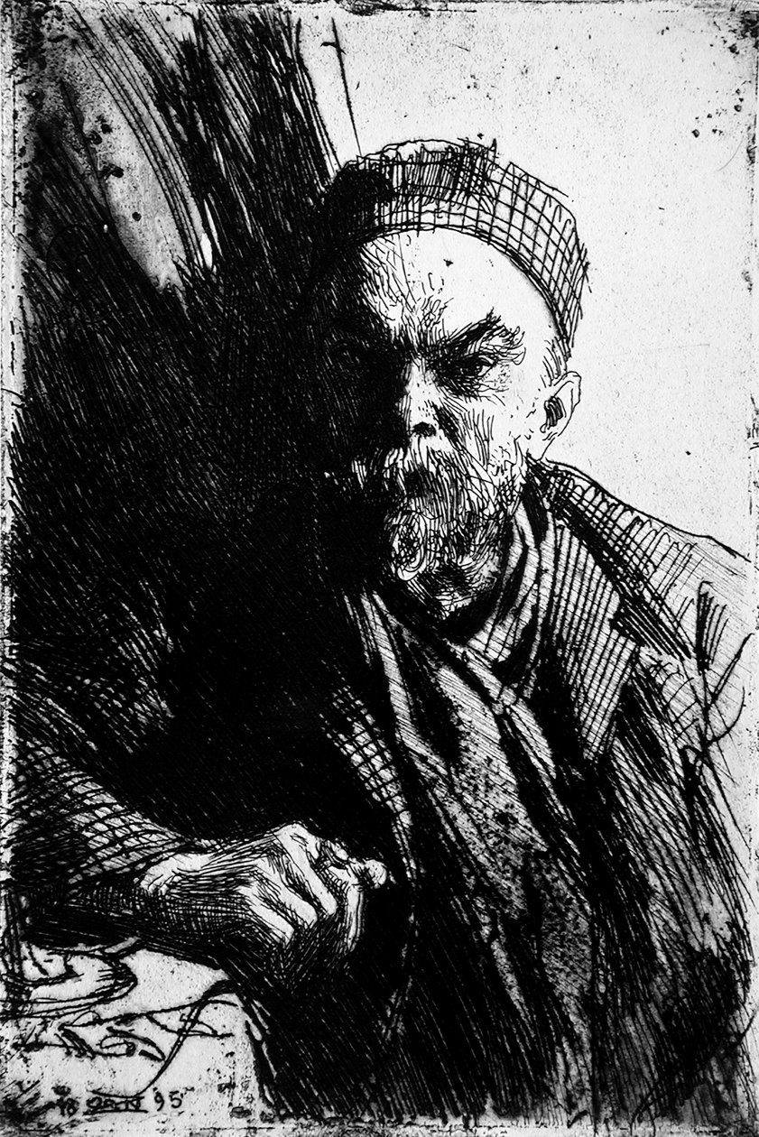 Portrett av poeten Paul Verlaine 1844-1896, 1895 av Anders Leonard Zorn