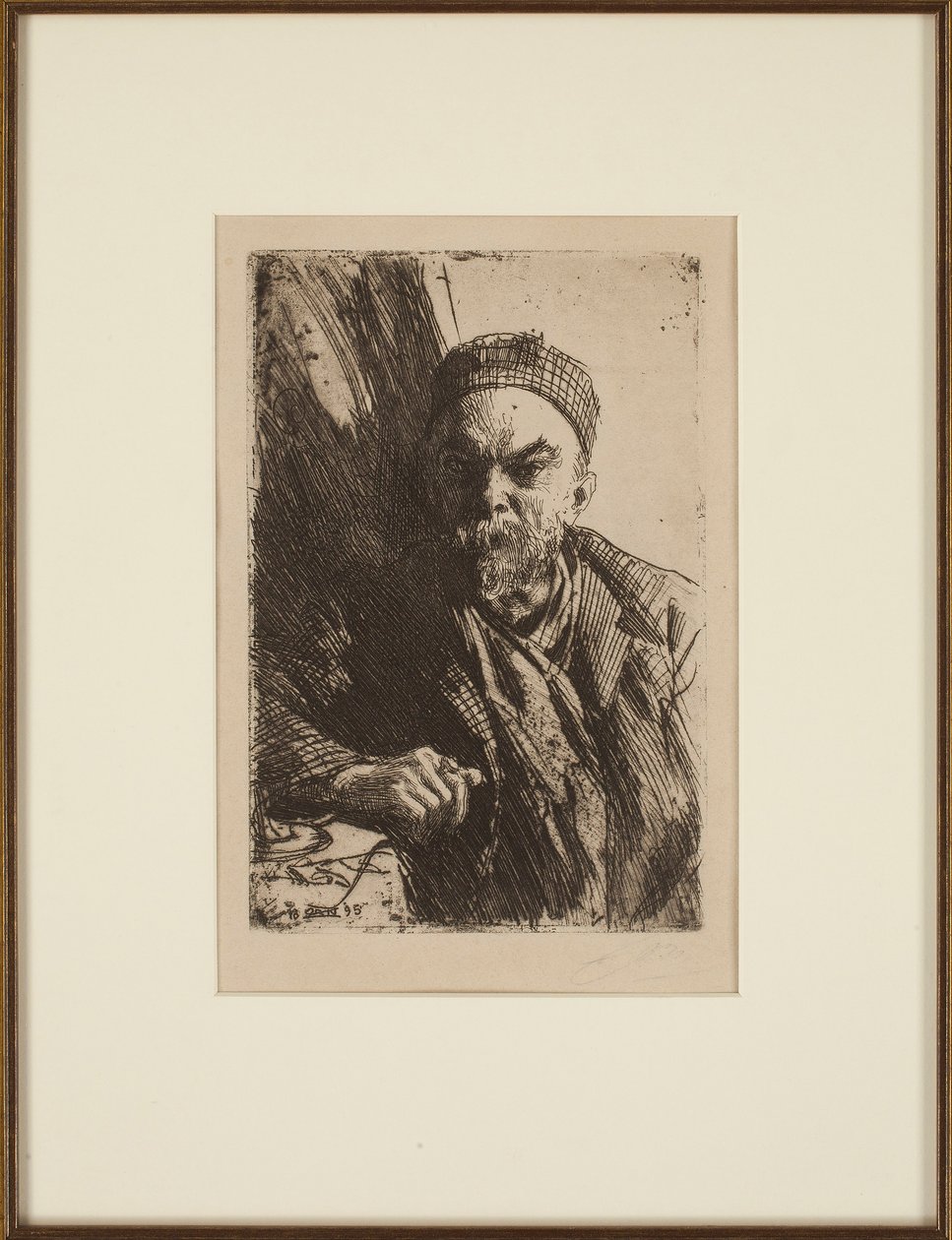 Portrett av poeten Paul Verlaine 1844-1896, 1895 av Anders Leonard Zorn