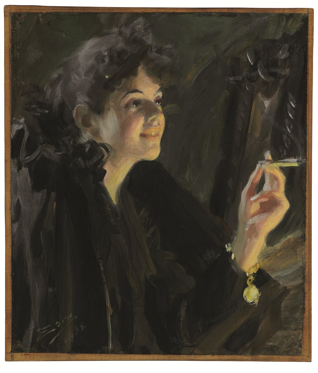 Sigarettjenta av Anders Leonard Zorn