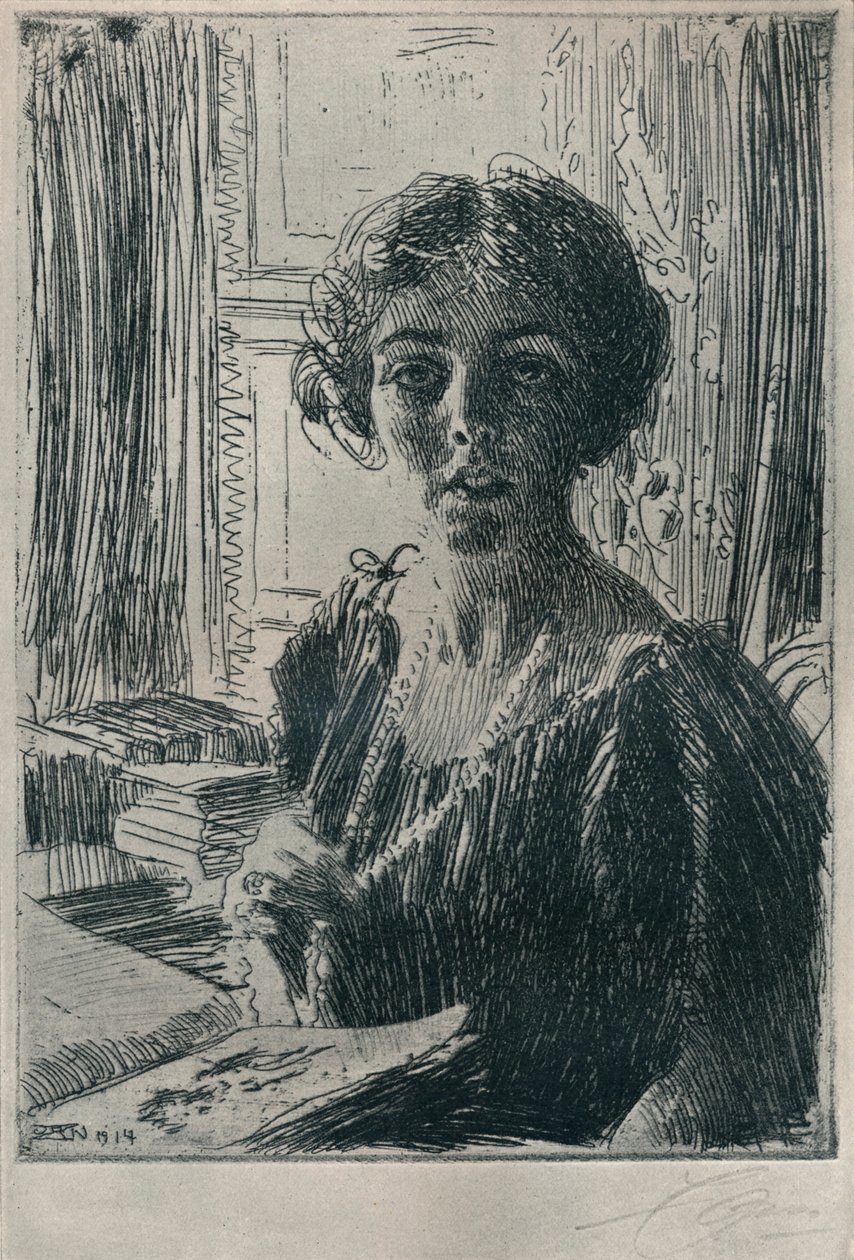 Kronprinsesse Margaret av Sverige, 1914 av Anders Leonard Zorn