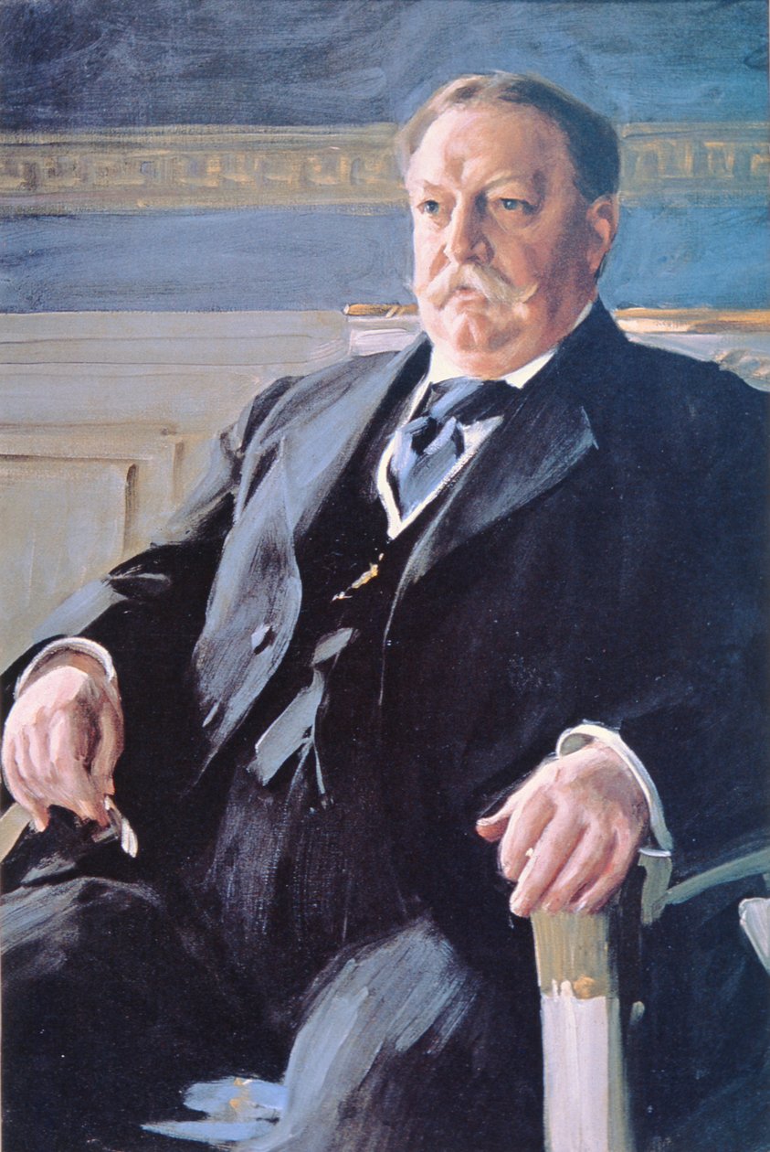 William H. Taft (1857-1930) (litho-farge) av Anders Leonard Zorn