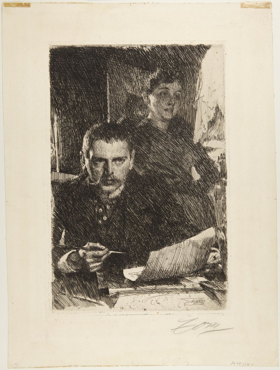 Zorn og hans kone av Anders Leonard Zorn