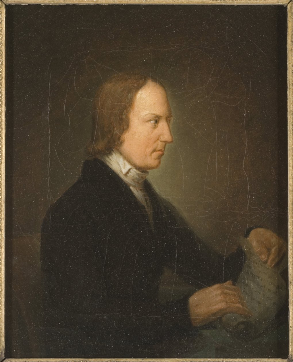 Lorenzo Hammarskold, litteraturkritikk og litteraturhistorie - Portrett av Lorenzo Hammarskoeld (1785-1827), av Lundqvist, Anders (1803-1853). Olje på lerret. Mål: 26x21 cm. Nationalmuseum Stockholm av Anders Lundqvist
