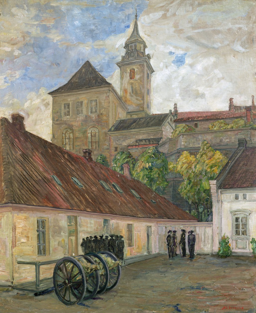 Akershus (olje på lerret) av Anders Svarstad
