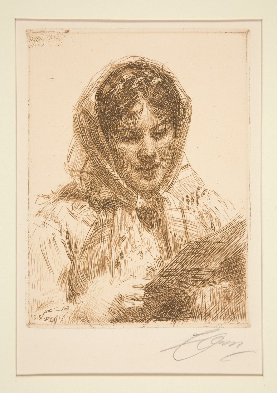 Et brev, 1913 av Anders Zorn