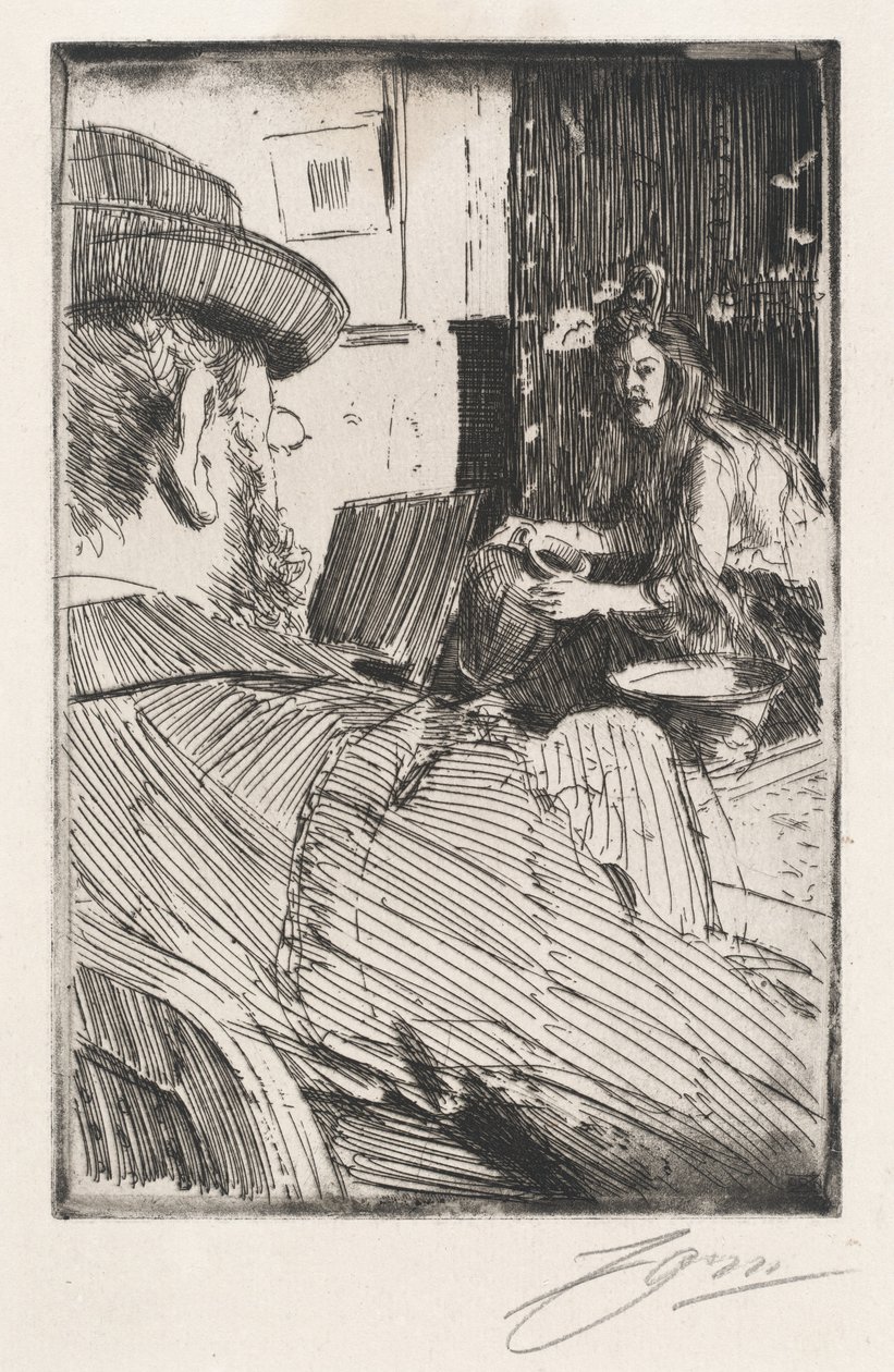 Albert Besnard og hans modell av Anders Leonard Zorn