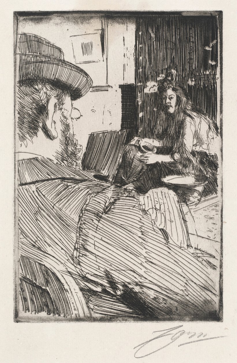Albert Besnard og hans modell av Anders Zorn