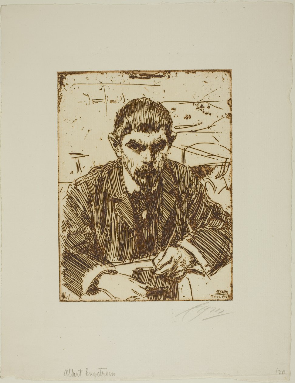 Albert Engstrøm av Anders Leonard Zorn