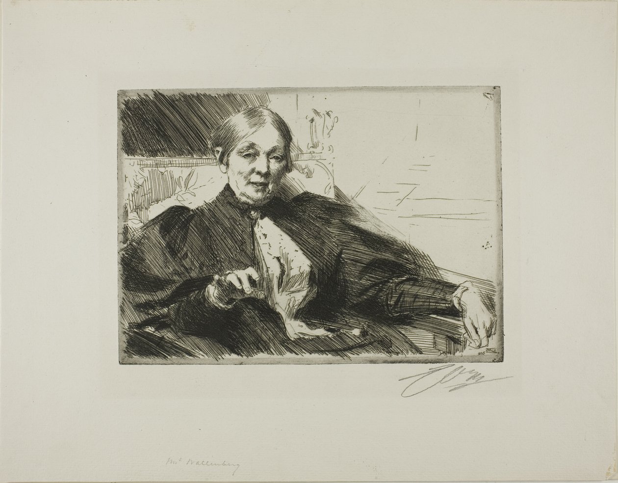 Anna Wallenberg av Anders Leonard Zorn
