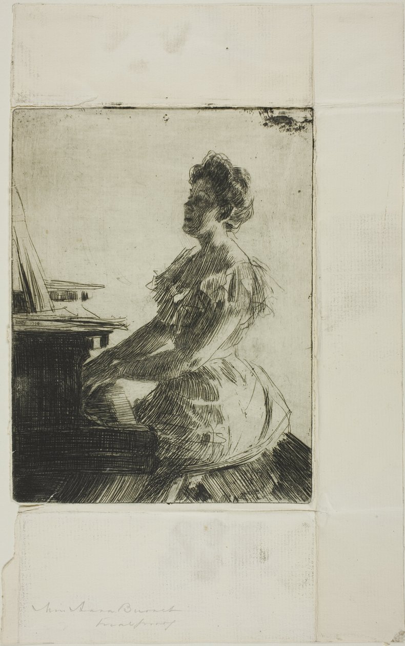 Ved pianoet av Anders Leonard Zorn